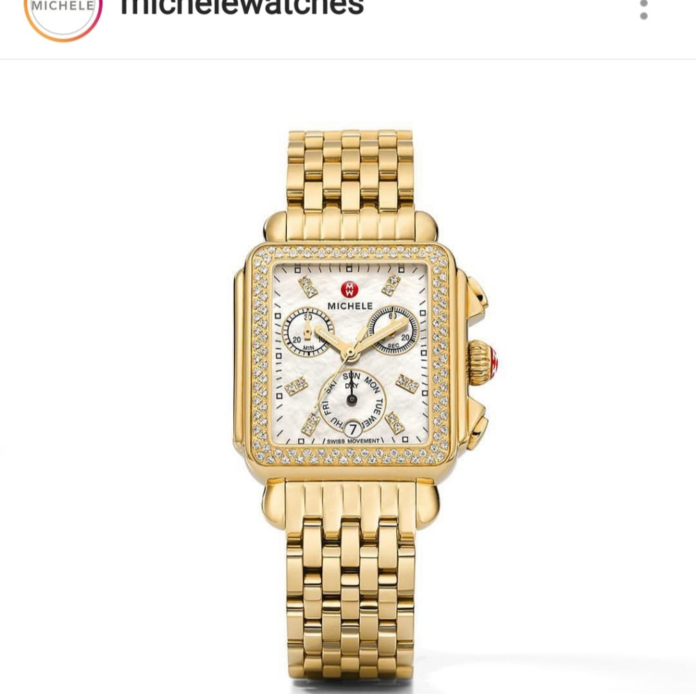 Michele Deco Diamond Watch